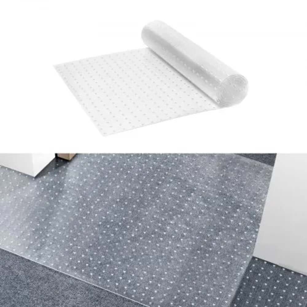 VEVOR Clear Plastic Carpet Protector Runner, 24 inches x 6 feet Transparent Viny